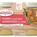 2xBABYBIO Jablko s klementínkami 130 g