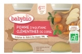 2xBABYBIO Jablko s klementínkami 130 g