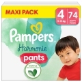 2x PAMPERS Nohavičky plienkové Harmonie Pants veľ. 4 (74 ks) 9-15 kg