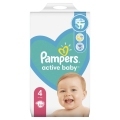 2x PAMPERS Active Baby 4 (9-14 kg) 132 ks MEGA PACK - jednorázové pleny