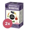 2x LEROS Čaj detský Slivka 20x2g