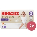 2x HUGGIES® Nohavičky plienkové jednorazové 5 Extra Care Pants (12-17 kg) 34 ks