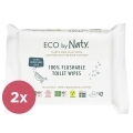 2x ECO BY NATY Obrousky vlhčené toaletné Eco 42 ks