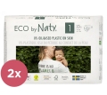 2x ECO BY NATY Plienky jednorazové 1 (2-5 kg) 25 ks