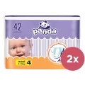 2x BELLA PANDA Plienky jednorazové 4 Maxi (8-18 kg) 42 ks