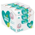 12x PAMPERS Sensitive Obrúsky vlhčené 52 ks