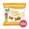 10x KIDDYLICIOUS Rybičky chrumkavé banánové 12 g