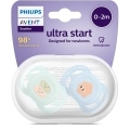 Philips AVENT Cumlík Ultrastart obrázok 0-2m chlapec 2 ks