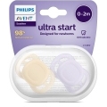 Philips AVENT Cumlík Ultrastart neutral 0-2m dievča 2 ks