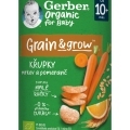 GERBER Organic chrumky s mrkvou a pomarančom 35 g, 10m+