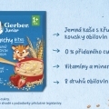 GERBER Junior kaša nemliečna jahodová s chrumkavými kúskami 200 g, 1r+