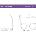 Brýle s filtrem modrého světla Screen Shades 4+, White Iconic