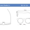 Brýle s filtrem modrého světla Screen Shades 2+, Graphite