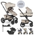 EASYWALKER Kočík kombinovaný Jimmey Explore Pearl Taupe AIR + CYBEX Aton B2 i-Size + základňa