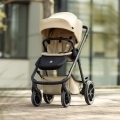 PETITE&MARS Kočík kombinovaný ICON 2v1 Mocha Beige XXL RWS + CYBEX Aton B2 i-Size + základňa