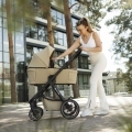 PETITE&MARS Kočík kombinovaný ICON 2v1 Mocha Beige XXL RWS + CYBEX Aton B2 i-Size + základňa