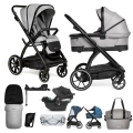 MUUVO Kočík kombinovaný Trick set 2v1 Steel grey + CYBEX Aton B2 i-Size + základňa