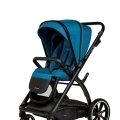 MUUVO Kočík kombinovaný Trick set 2v1 Ocean blue + CYBEX Aton B2 i-Size + základňa