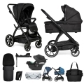 MUUVO Kočík kombinovaný Trick set 2v1 Jet black + CYBEX Aton B2 i-Size + základňa