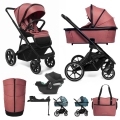 MUUVO Kočík kombinovaný Slick 2.0 set 2v1 Pure pink + CYBEX Aton B2 i-Size + základňa