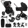 MUUVO Kočík kombinovaný Quick SE 2 Sunset black set 2v1 + CYBEX Aton B2 i-Size + základňa