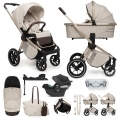 MUUVO Kočík kombinovaný Quick Boho Brown set 2v1 + CYBEX Aton B2 i-Size + základňa