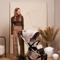 MUUVO Kočík kombinovaný Quick Boho Brown set 2v1 + CYBEX Aton B2 i-Size + základňa