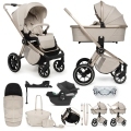 MUUVO Kočík kombinovaný Quick Boho Beige set 2v1 + CYBEX Aton B2 i-Size + základňa