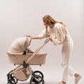 MUUVO Kočík kombinovaný Quick Boho Beige set 2v1 + CYBEX Aton B2 i-Size + základňa