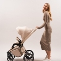 MUUVO Kočík kombinovaný Quick Boho Beige set 2v1 + CYBEX Aton B2 i-Size + základňa