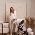 MUUVO Kočík kombinovaný Quick Boho Beige set 2v1 + CYBEX Aton B2 i-Size + základňa