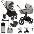 MUUVO Kočík kombinovaný Quick 4.0 Steel grey set 2v1 + CYBEX Aton B2 i-Size + základňa