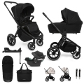 MUUVO Kočík kombinovaný Quick 4.0 Classic black set 2v1 + CYBEX Aton B2 i-Size + základňa