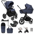 MUUVO Kočík kombinovaný Quick 4.0 Azure blue set 2v1 + CYBEX Aton B2 i-Size + základňa