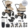 EASYWALKER Kočík kombinovaný Jimmey Sand Taupe XXL AIR + RWS + CYBEX Aton B2 i-Size + základňa