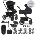 EASYWALKER Kočík kombinovaný Jimmey Pepper Black XXL AIR + RWS + CYBEX Aton B2 i-Size +základňa