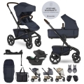 EASYWALKER Kočík kombinovaný Jimmey Indigo Blue XXL RWS + CYBEX Aton B2 i-Size + základňa