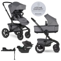 EASYWALKER Kočík kombinovaný Jimmey 2v1 Iris Grey LITE AIR + CYBEX Aton B2 i-Size + základňa