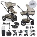 EASYWALKER Kočík kombinovaný Harvey⁵ Premium Pearl Taupe XXL AIR + CYBEX Aton B2 i-Size