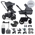 EASYWALKER Kočík kombinovaný Harvey⁵ Premium Mineral Grey XXL AIR + CYBEX Aton B2 i-Size