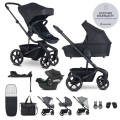 EASYWALKER Kočík kombinovaný Harvey⁵ Midnight Black XXL RWS + CYBEX Aton B2 i-Size + základňa