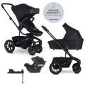 EASYWALKER Kočík kombinovaný Harvey⁵ 2v1 Midnight Black LITE AIR +CYBEX Aton B2 i-Size,základňa