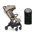 EASYWALKER Kočík športový Jackey2 Pearl Taupe + PETITE&MARS fusak Jibot ZADARMO